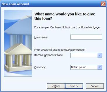 Naming the loan, and specifying the person from whom you will be receiving payments