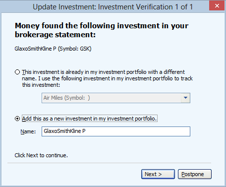 Investment Verification